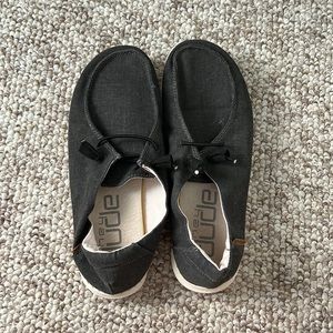 Charcoal Hey Dudes size 7